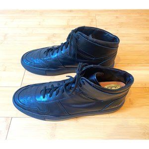 Common Projects Men's Black Leather High Top Size 44 EU (11.5 US)